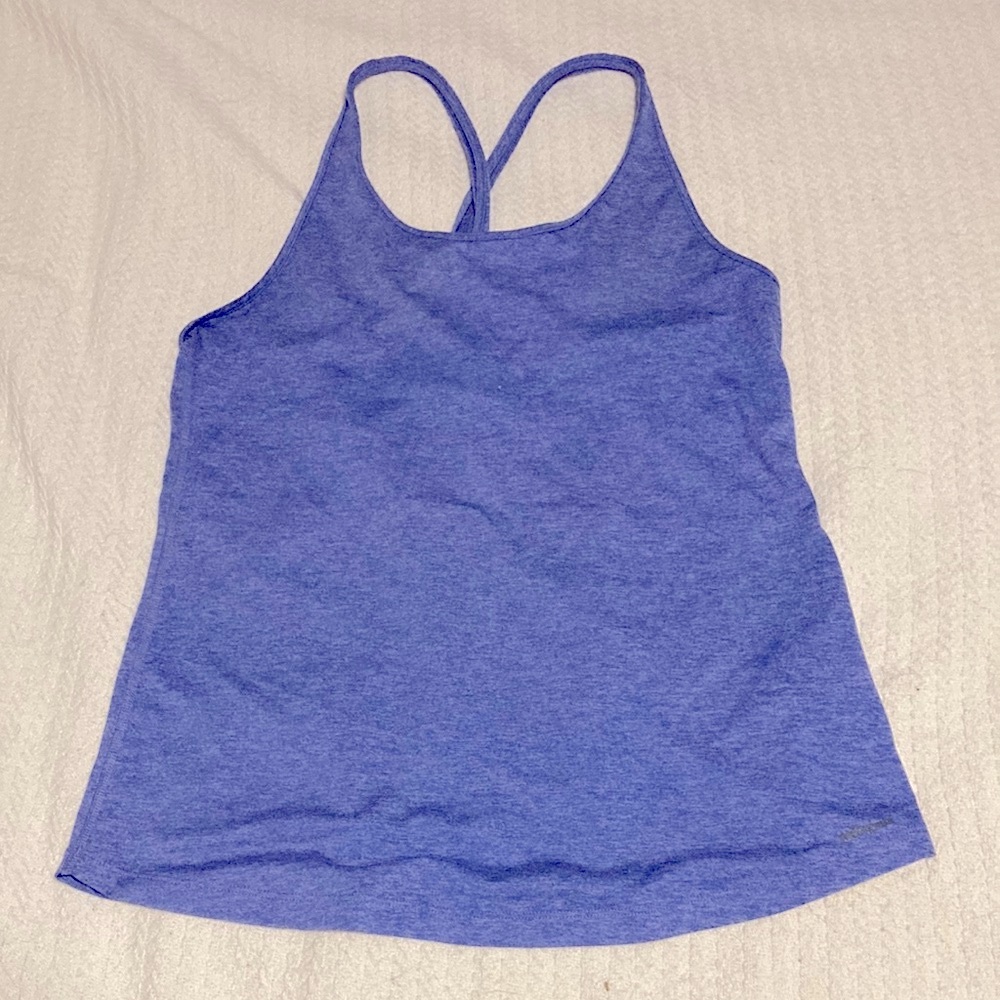 Patagonia Blue Fitted Sleeveless Tank Top M